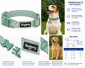 Green Boho Diamond Adjustable Dog Collar