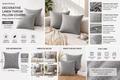 Neutral Linen Throw Pillow Covers