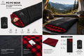 PO PO BEAR Zero Degree Sleeping Bag