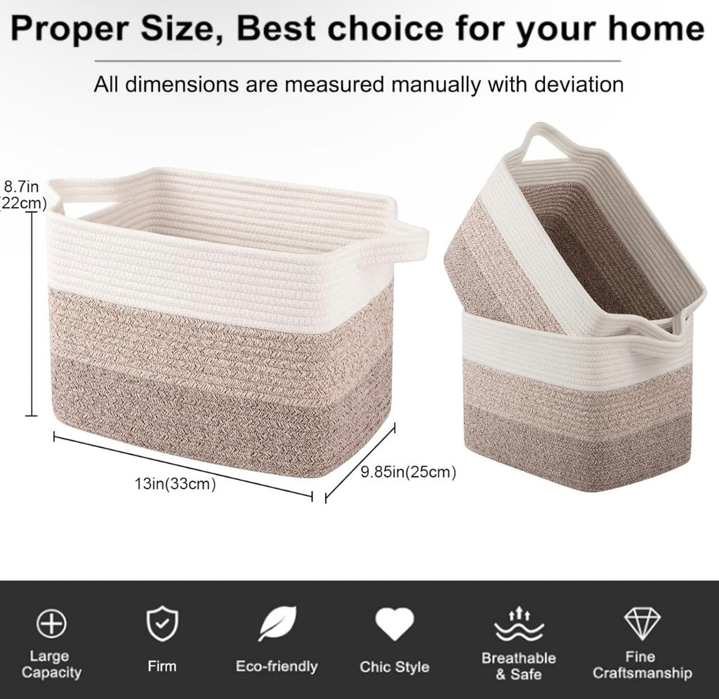 OIAHOMY Woven Storage Basket Set