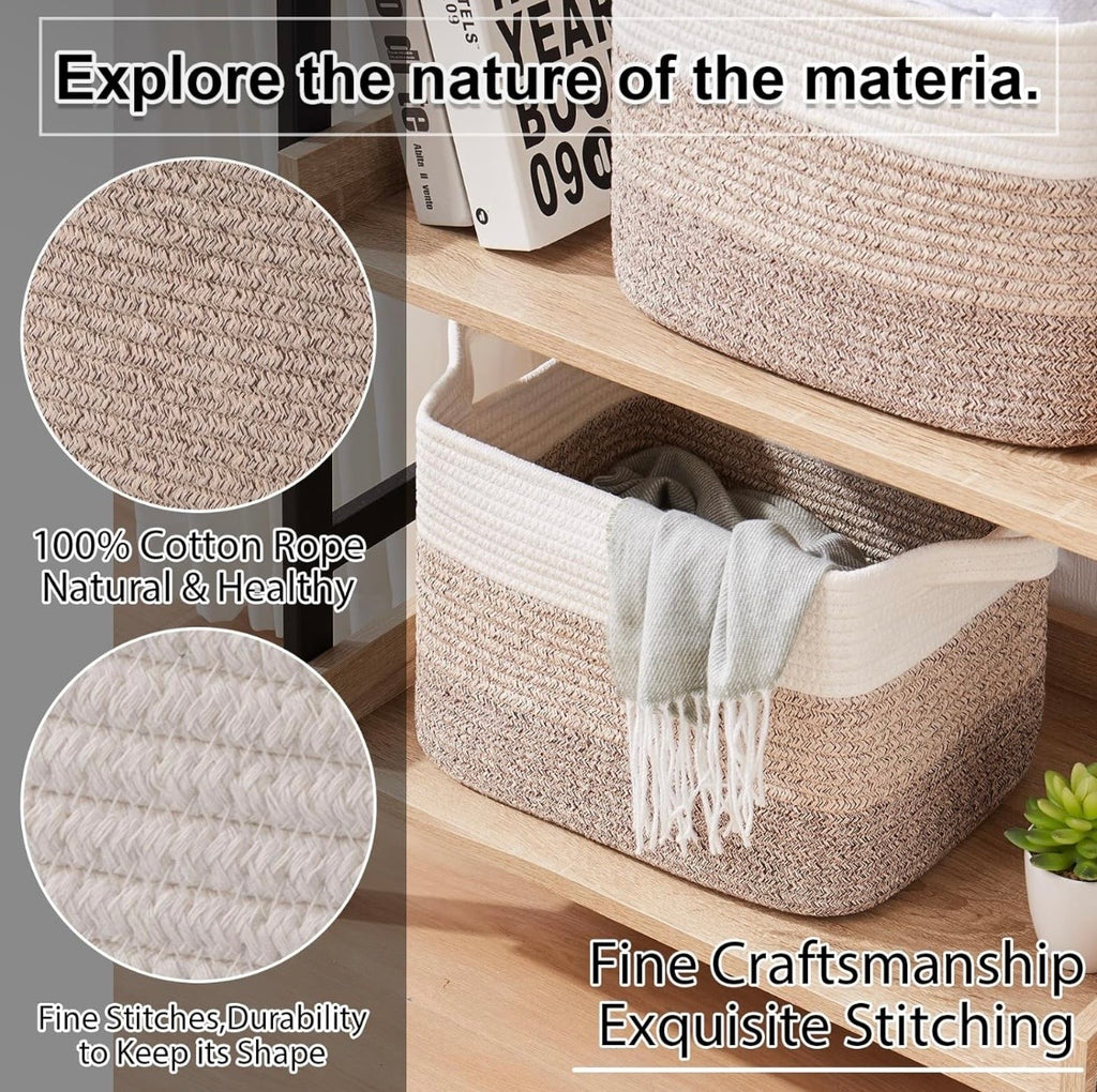 OIAHOMY Woven Storage Basket Set