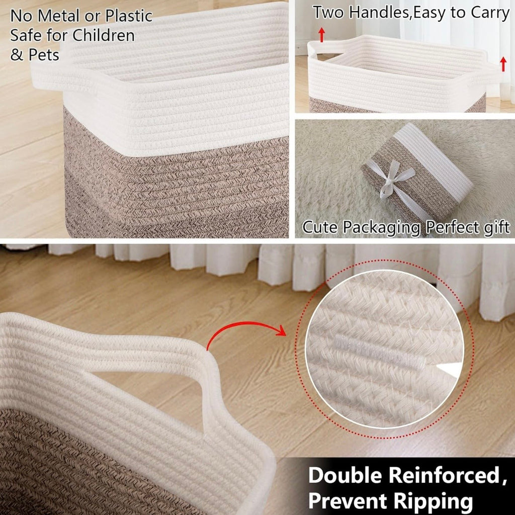 OIAHOMY Woven Storage Basket Set