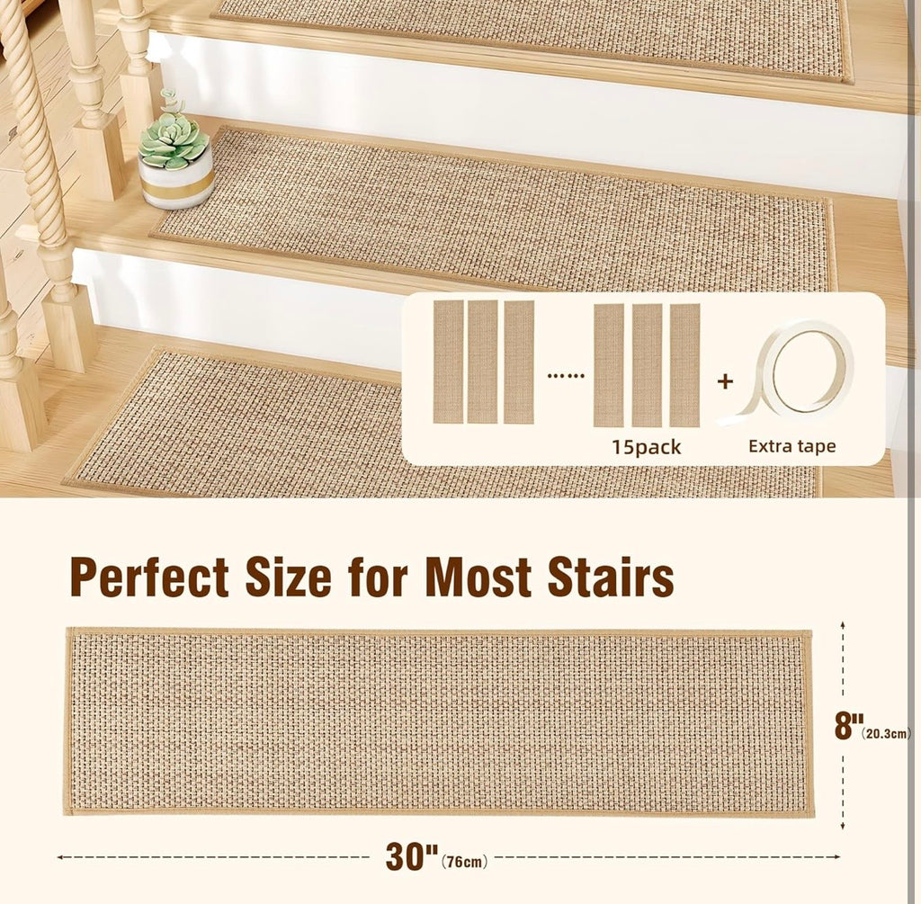 Non-Slip Chenille Stair Treads