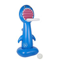 Giant Inflatable Shark Basketball Set