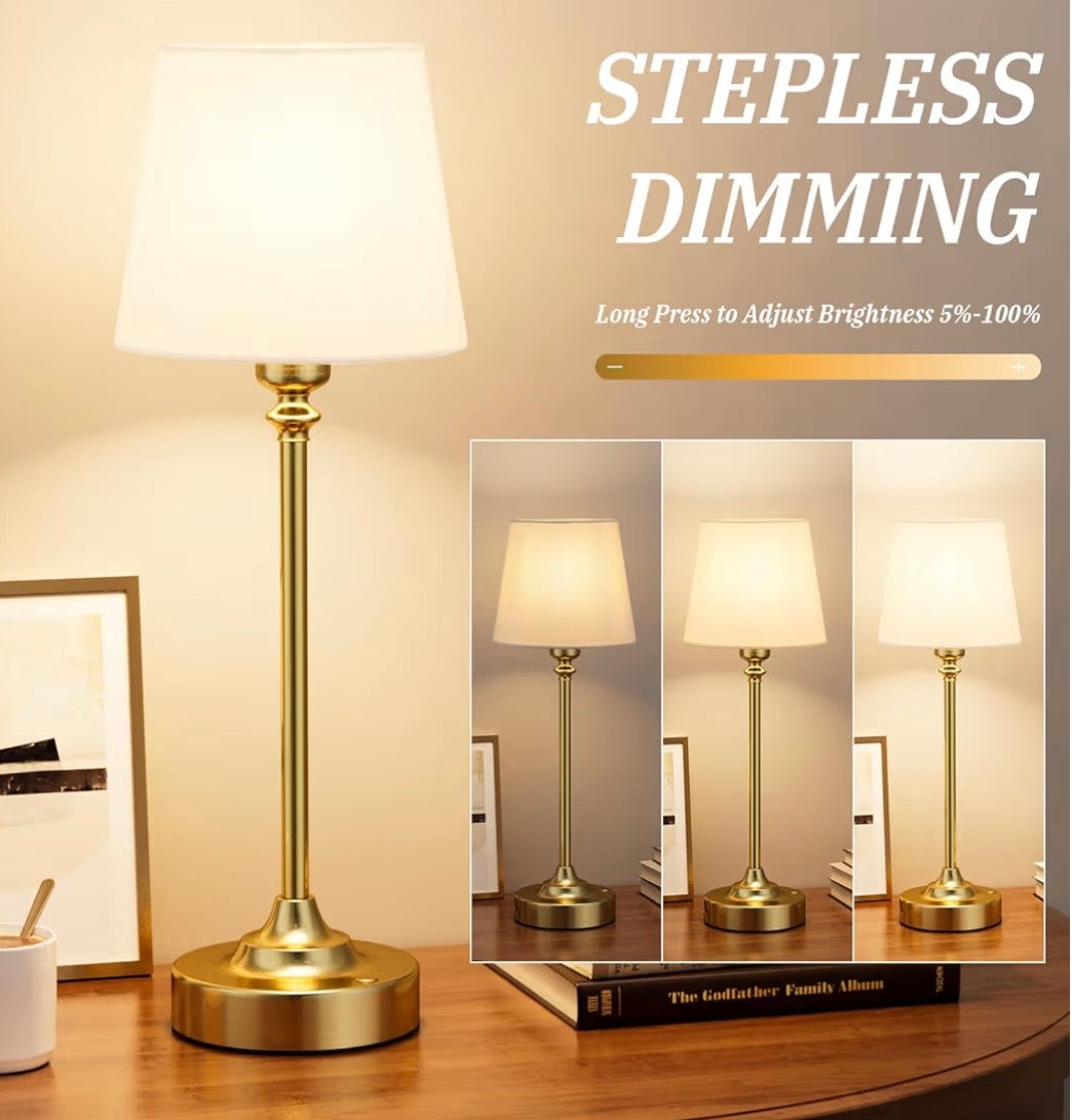 Gold Cordless Rechargeable Table Lamps