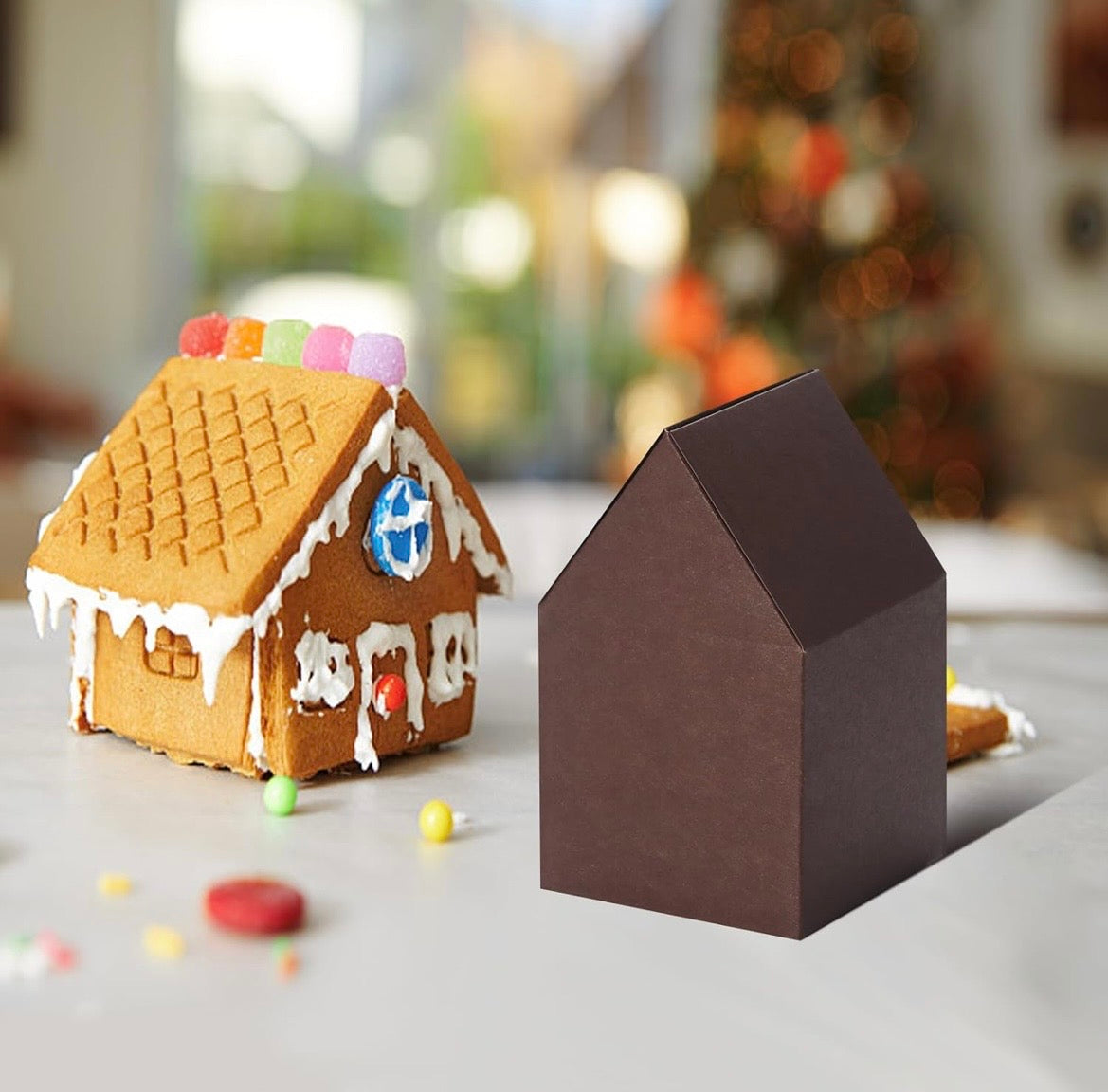 Christmas Gingerbread House Treat Boxes