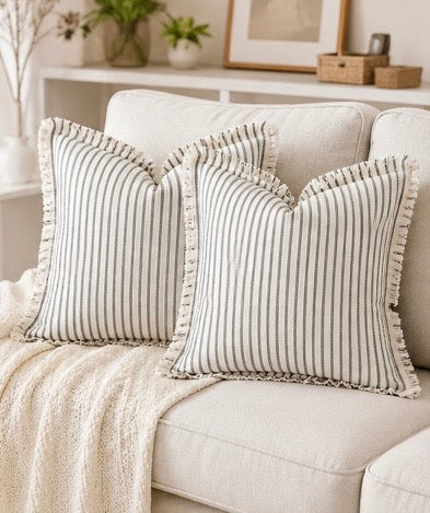 Farmhouse Fringe Pillow Covers