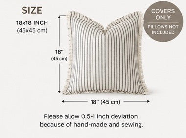 Farmhouse Fringe Pillow Covers