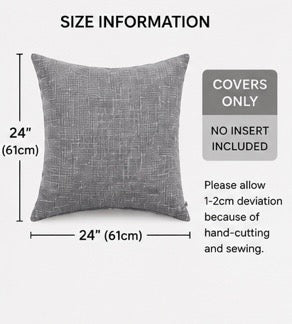 Neutral Linen Throw Pillow Covers