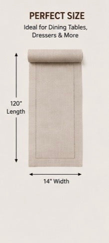 Natural Linen Table Runner