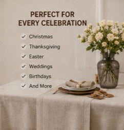 Natural Linen Table Runner