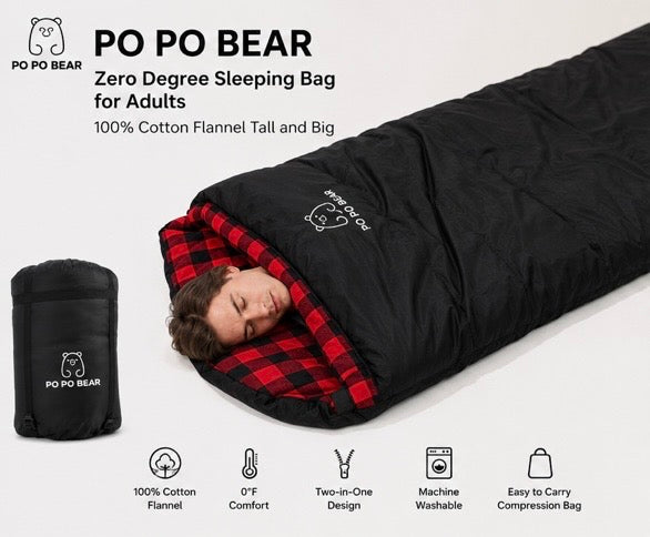 PO PO BEAR Zero Degree Sleeping Bag